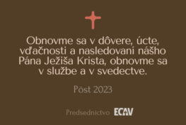 Vítanie pôstu a povzbudenie (Pôst 2023)